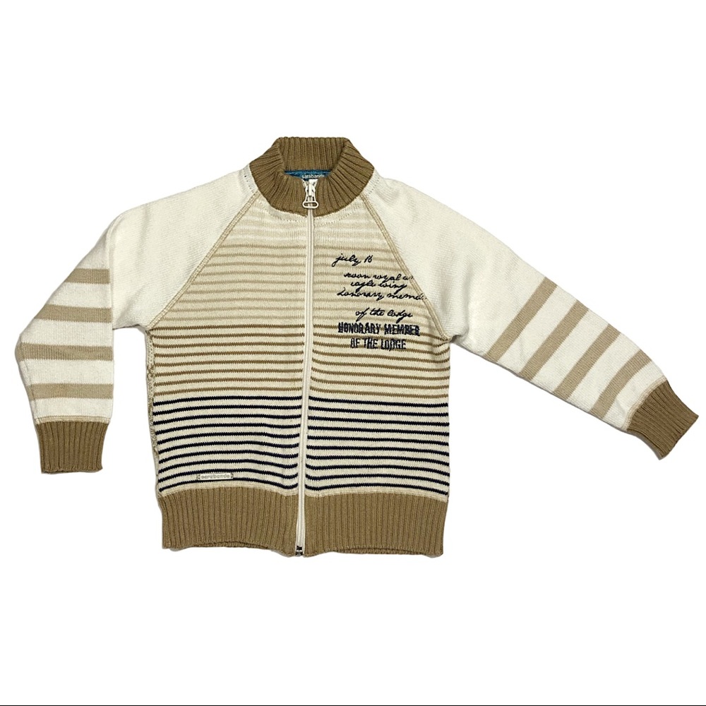 Boys Knit Cardigan Zip Up | Size 4 Years